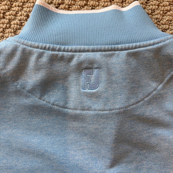 FootJoy Blue Athletic Zip Up Sweater - Picture 6 of 6